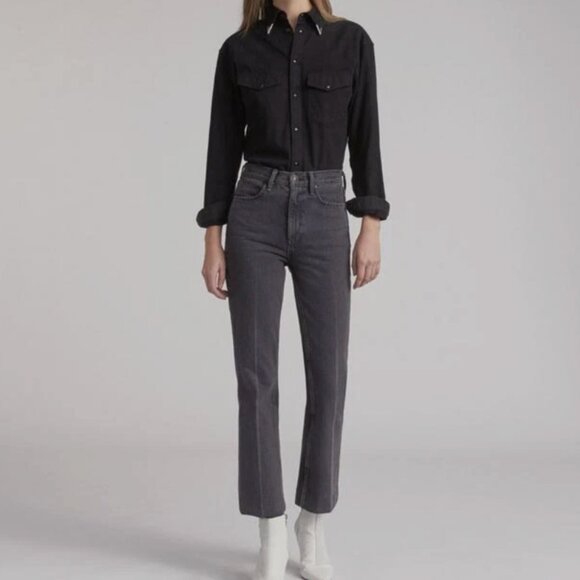 Rag & Bone Dylan Jeans Gray Kuro Size 26 - Picture 2 of 8